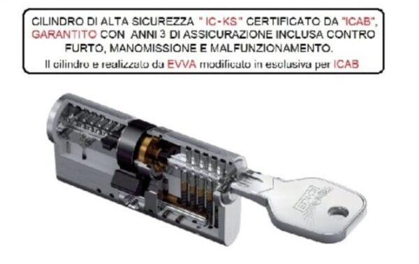 SECURITY - IC-KS - CILINDRO -EVVA - immagine 2